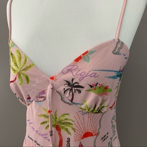 Urban Outfitters Elodie Mini Dress-Floral Tropical Print, Lined L - Picture 4 of 6